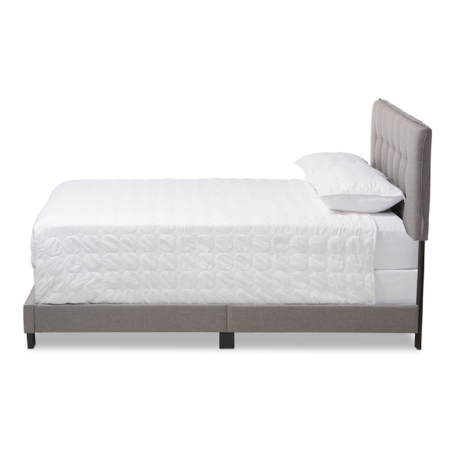 Baxton Studio Audrey Modern and Contemporary Upholstered Bed, Multiple Sizes, Multiple Colors - image 2 of 7