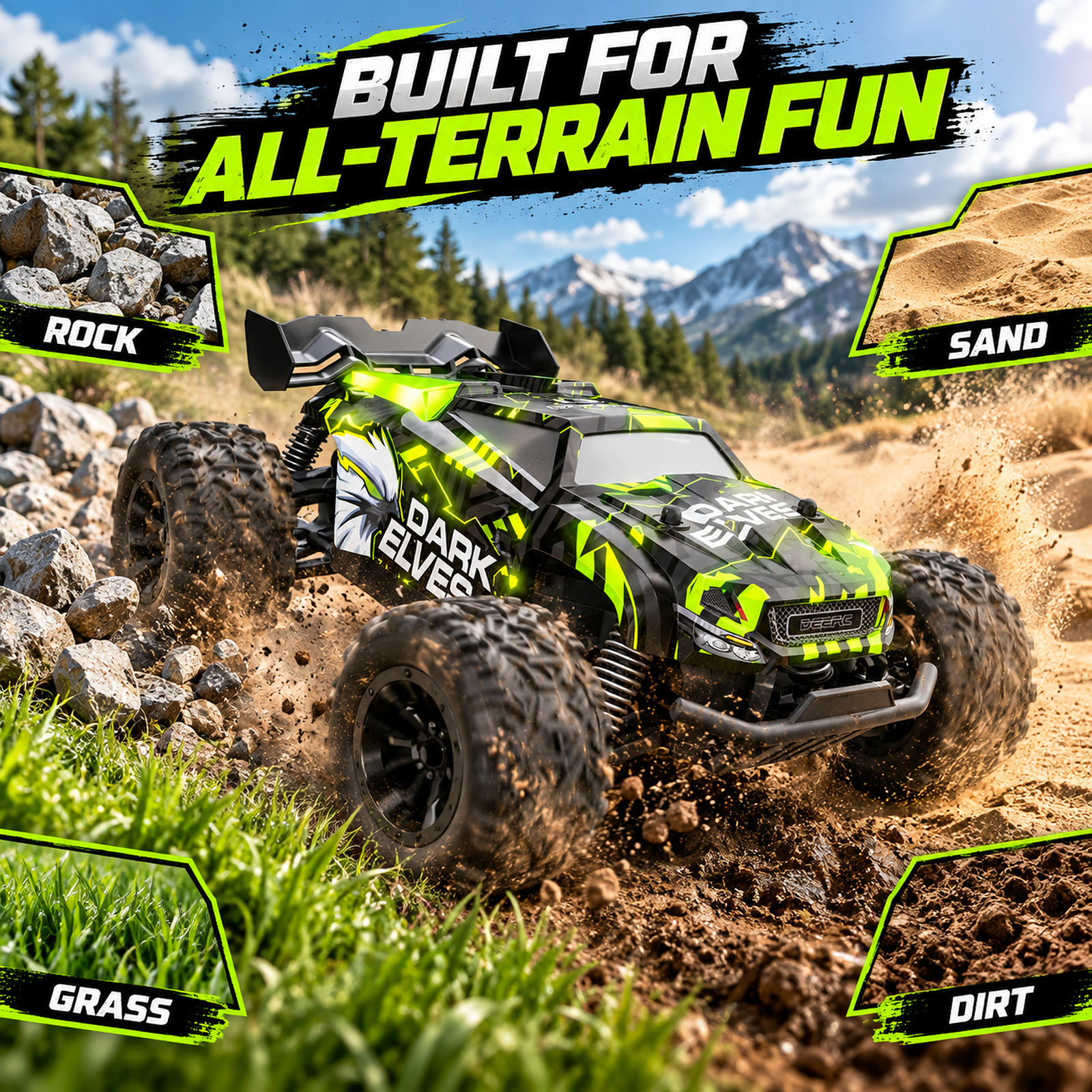 Wefone Lightning Hawk Glow RC Monster Truck photo 4