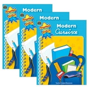Teacher Created Resources Practice Makes Perfect: Modern Cursive Book, Pack of 3
