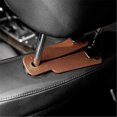 thumbnail image 3 of Mistaha Car Seat Back Double Hook Hanger with Hidden Storage, Multifunctional Phone Mount, Soft Silicone, Black - Space-saving Car Accessory, 3 of 6