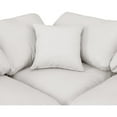 thumbnail image 5 of Meridian Furniture Indulge 258" Cream Vegan Leather U-Shaped Modular Sectional, 5 of 10
