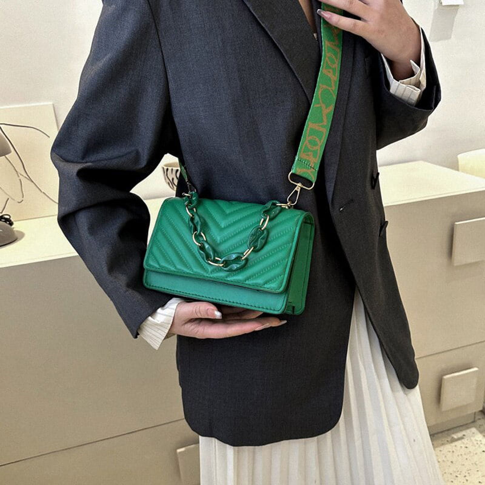 CoCopeaunt Small Handbags for Women Flap Female Bag Wide Strap Chain Luxury  Designer Handbag Crossbody Bags Woman Womens Trend New 