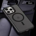 thumbnail image 1 of Case For iPhone 16 Pro Max Matte Translucent Armor Magnetic Case For iPhone 15 14 Pro Max Plus Magsafe Wireless Charging Cover black For iPhone 15 Plus, 1 of 6