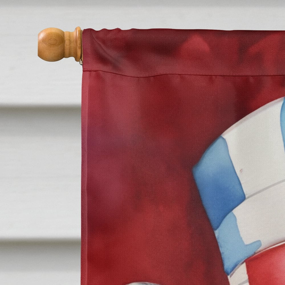Papillon Patriotic American House Flag 28 in x 40 in