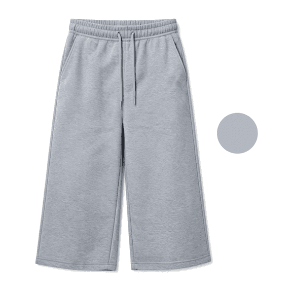 Liyamei Girls Casual Capri Pants with Solid Color for Summer Cropped Soft Activewear Size 4-15 Years