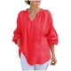 thumbnail image 1 of Vestidos Casuales Para Mujer, Blusas De Mujer De Moda Cárdigan informal de lino para mujer con mangas tres cuartos, color transparente, multicolor., 1 of 5