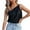 Black, variant on Amvlyk Tank Tops for Women One Shoulder Skew Collar Solid Color Soft Breathable Blouse Sleeveless Loose Casual T-Shirts Clothes Summer Beach Vacation Fashion Tunic Vest