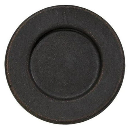 

8-1/2 Black Plate w/ Rim