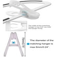 TAZEMAT 30 Pack Hanger Clips MultiPurpose Hanger Clips for Hangers