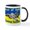White/Black Inside, variant on CafePress - Distressed, 80S Style, Ukraine, Ghost Of Kyiv, Zel - 11 oz Ceramic Mug - Novelty Coffee Tea Cup
