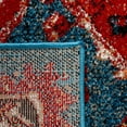 thumbnail image 6 of SAFAVIEH Vintage Hamadan Keighley Oriental Area Rug, Turquoise/Red, 6'7" x 6'7" Round, 6 of 8