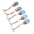 thumbnail image 1 of 5 uds señuelos de pesca Metal Jig cebos señuelo cuchara para lubina mi Cola Señuelos de pesca Spinnerbait, 1 of 8