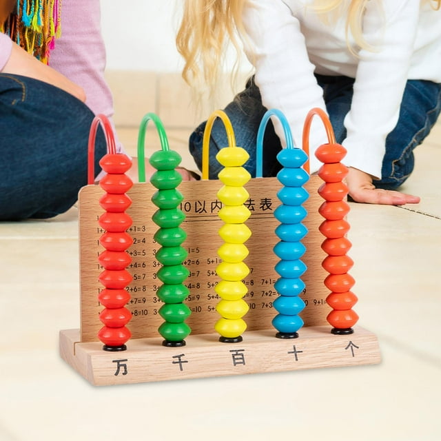 Marco de Madera Perfecl para Desarrollar Habilidades Matemáticas en Niños Pequeños Juego Educativo 5 Filas