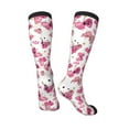 thumbnail image 5 of Lsque Girl Butterfly Printed Crew Socks Men's Women's LightWeight Thin Casual Calf Socks ,Knee High Socks,Cotton Socks, 5 of 9