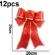 thumbnail image 2 of 12 piezas de lazos navideños con purpurina, adornos para árboles de Navidad, lazos para decoración para fiesta de Navidad, 2 of 5