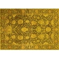 thumbnail image 1 of Ahgly Company Machine Washable Indoor Rectangle Oriental Yellow Industrial Area Rugs, 5' x 8', 1 of 1