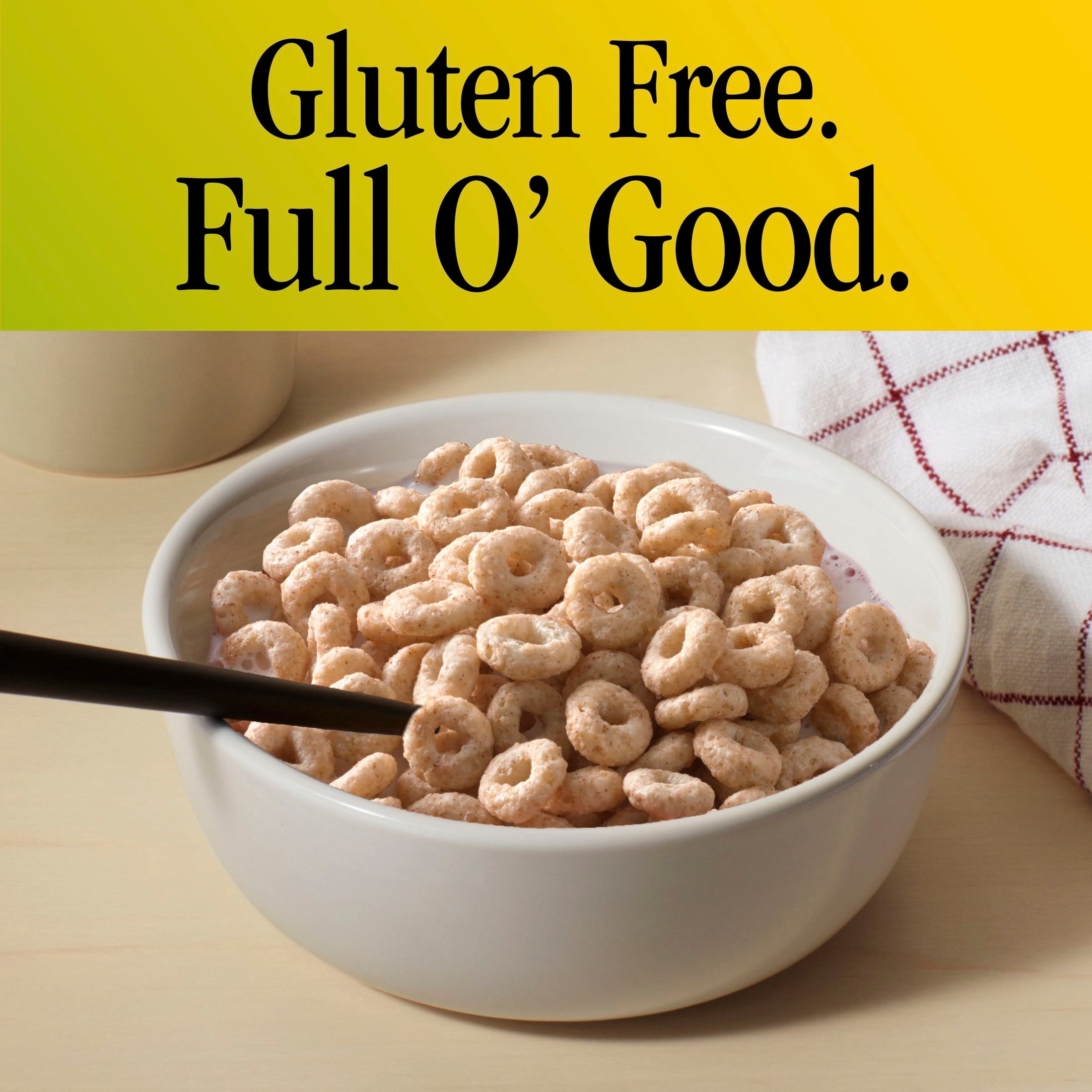 (12 pack) Apple Cinnamon Cheerios, Heart Healthy Gluten Free Cereal, 11 oz