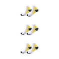thumbnail image 1 of Wweixi 2piece Relieve Foot Fatigue Compression Socks For Greater Comfortable To Wear Ankles Socks yellow S/M 3Set, 1 of 6