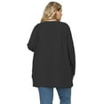 thumbnail image 4 of NISVIYA Women Plus Size Cardigans Dressy Casual Below Hip Length Cardigan Sweater Long Sleeves Open-Front Sweater with Pockets, 4 of 5