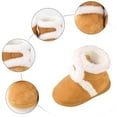 thumbnail image 4 of Quealent Baby Boots Unisex Child Snow Boot Winter Socks Boots For Boy And Girl Khaki for Size 4, 4 of 6