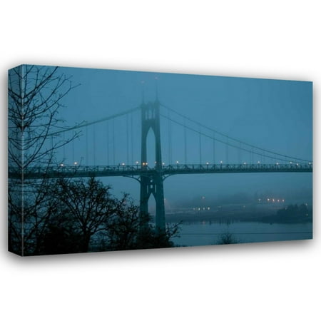 Erin Berzel 24x17 Gallery Wrapped Canvas Wall Art Titled - St. Johns Bridge III