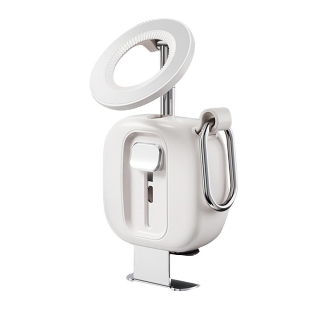 Soporte para teléfono de avión, estable para escritorio, compacto, plegable, libres, tamaño de bolsillo, fácil de usar, accesorio de viaje. Blanco