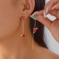 thumbnail image 1 of New Design Moving Santa Claus Tassel Dangle Earrings for lady Asymmetric Ea, 1 of 7