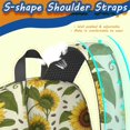 thumbnail image 5 of Sunflower and Seed Cream Pattern 17" Waterproof Oxford School Backpacks for Teens, S-Shape Padded Straps, for School, Travel, Hiking, Camping, 5 of 5