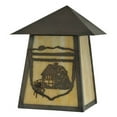 thumbnail image 2 of Meyda Tiffany 116861 9" W Lake Clear Lodge Cabin Wall Sconce - Beige, 2 of 5