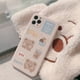 thumbnail image 2 of Linda Etiqueta de Oso de Dibujos Animados Funda de teléfono Coreana para iPhone 12 11 Pro MAX X XS MAX XR 7 8 Plus SE 2020 Fundas de Silicona Suave Ofspeizc HMHZ1934-1, 2 of 3