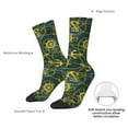thumbnail image 4 of Gukieu Marine Anchors And Compass Print Contrast Color Mid-calf Socks, Sweat-wicking Athletic Socks, Unisex Clothing Accessories, 4 of 6