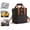 Black, variant on 17L Expandable Double Deck Lunch Cooler Box, Lightweight Leakproof Lunch Tote Bag W/ Side Tissue Pocket&Adjustable Shoulder Strap, Suit for Work,School,Picnic