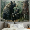 thumbnail image 2 of BCIIG  Hautman Brothers Wildlife Art Woven Tapestry Throw Blanket,  Naptime, 2 of 6