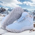 thumbnail image 3 of Zapatos Piel Cálidos Botas Nieve Descalzas Felpa Invierno Antideslizantes para Hombres Y Mujeres, 3 of 9