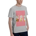 thumbnail image 2 of Bingfone Cute Cat Men'S Loose Fit Short-Sleeve Pocket T-Shirt, 2 of 7