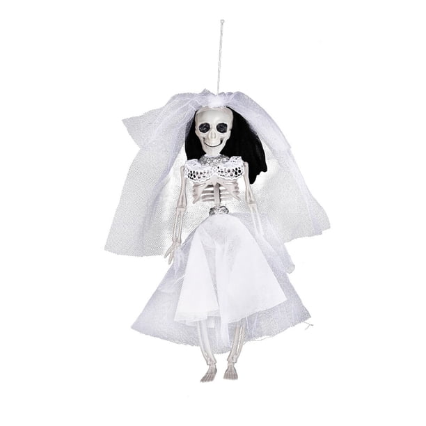 ¡Gran oferta! Colgante de esqueleto de Halloween, accesorios de decoración de ambiente de terror para novio y novia