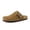 Brown, variant on Hugo Genuine Leather Suede Clogs for Men – Comfortable Slip On Shoes with Adjustable Buckle, Closed Toe Mens Slides