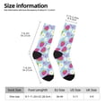 thumbnail image 2 of Fuzoiu Strawberry And Flowers Print Athletic Crew Socks for Men & Women,Casual Crew Socks,Above Ankle Crew Socks for Business, Casual, 2 of 6