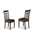 thumbnail image 2 of East West Furniture Parfait 9-piece Dining Set with Leather Seat in Cappuccino, 2 of 4