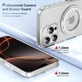 thumbnail image 5 of Decase Shockproof Clear Case with 360° Ring Stand Magnetic for iPhone 16 Pro,Anti-Fingerprint,Military Drop Protection,Compatible with Mag-Safe,Soft Edge Translucent Slim Phone Case,Clear, 5 of 10