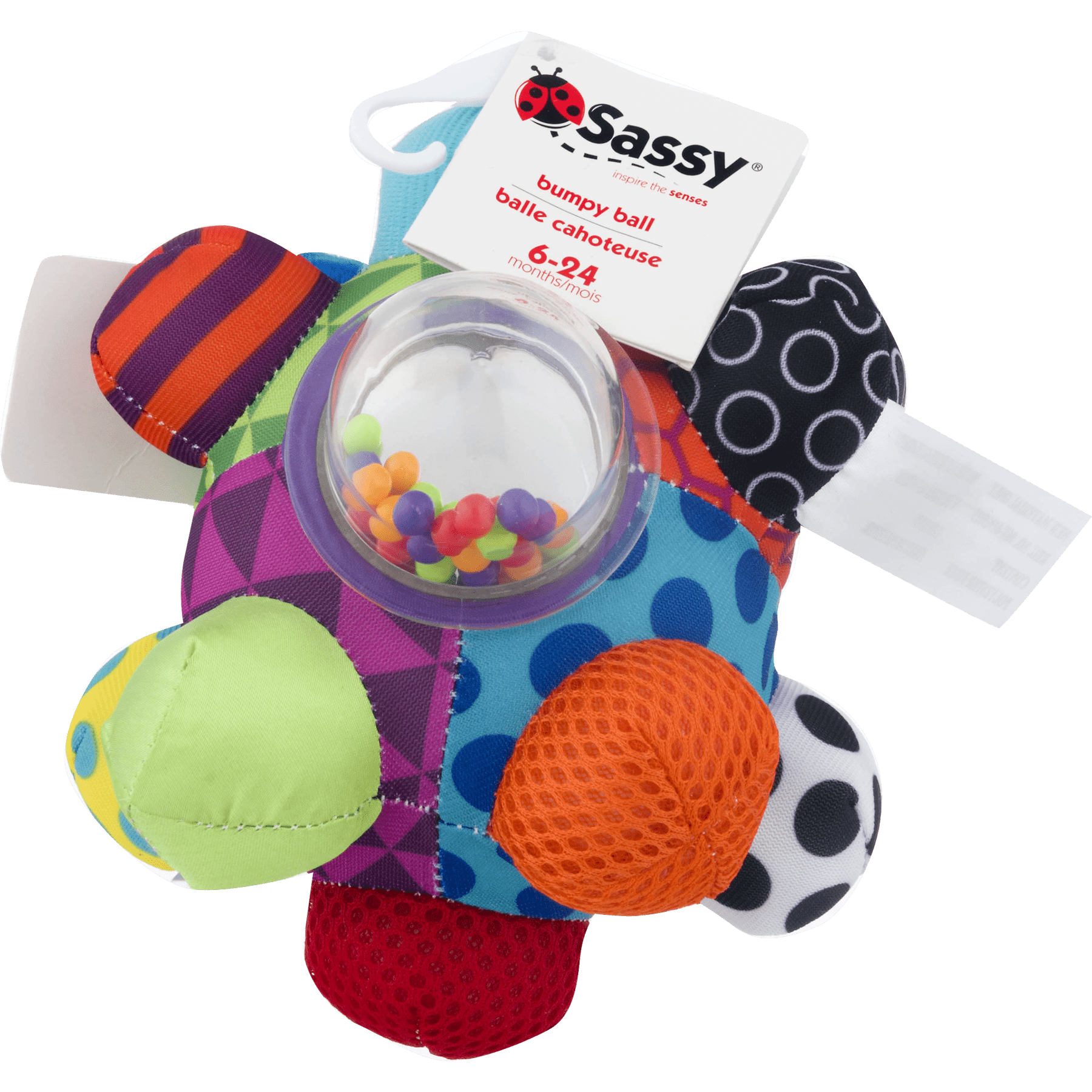 sassy developmental bumpy ball