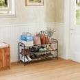 thumbnail image 2 of SUFAUY 3-Tier Expandable Shoe Rack, Black, Holds up to 12 Pairs of Shoes, 2 of 7