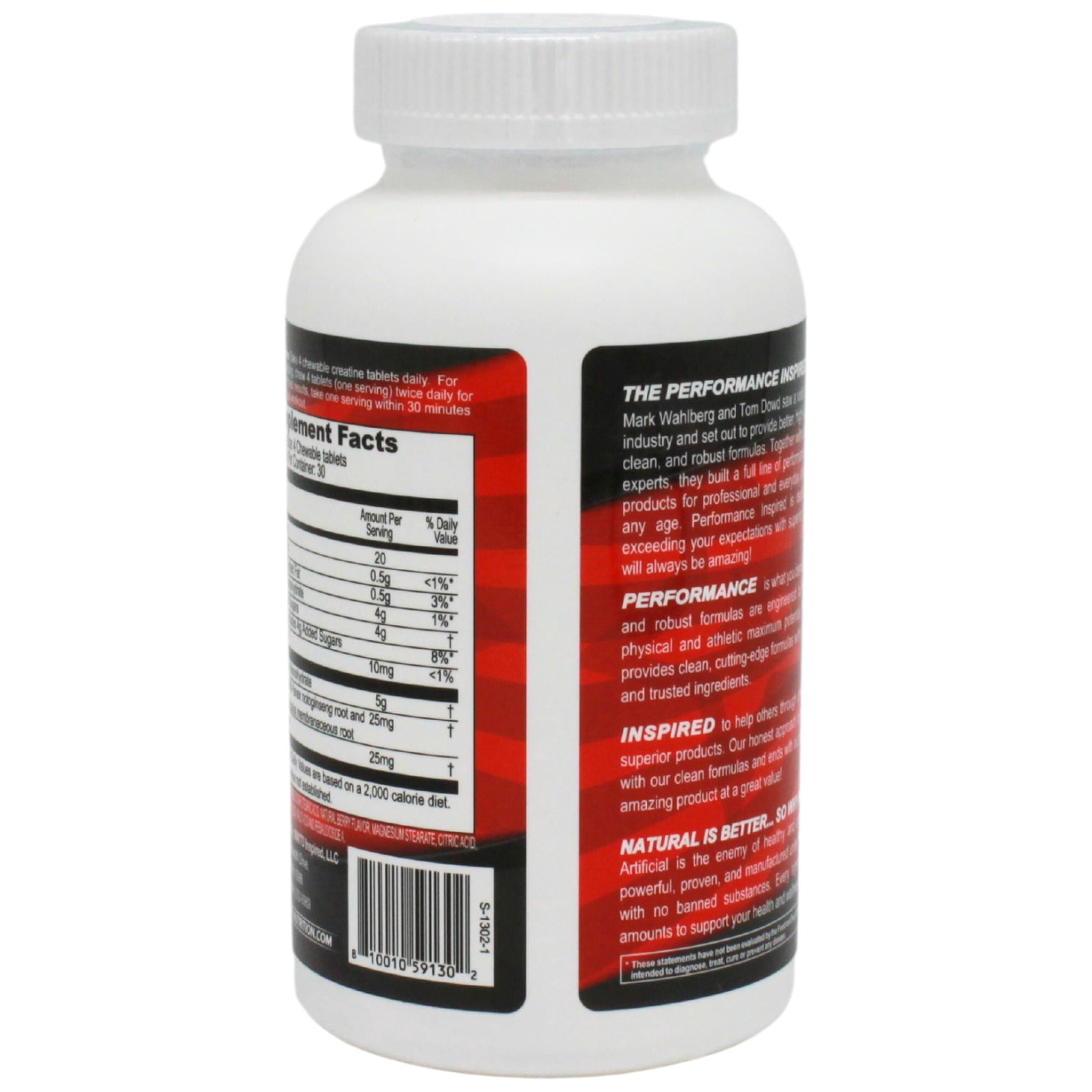 Performance Inspired Nutrition - Creatine Chew - 120 Count - 5g Creatine Monohydrate - Berry Blast Flavor