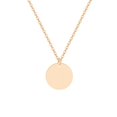 thumbnail image 1 of Collier Pendentif Rond en Acier Inoxydable Gravé Personnalisé avec Chaîne Cadeau pour Amoureux, 1 of 5