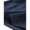 thumbnail image 5 of INSPIRE CHIC Women's Mock Neck Sleeveless Keyhole Back Glittery Cropped Tank Top S Dark Blue, 5 of 5