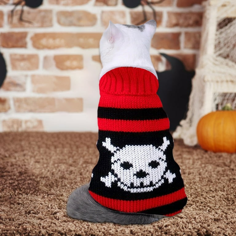 Pack Halloween Cat Sweater, Cebalnir Turtleneck Knitted Pumpkin