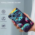 thumbnail image 2 of COMIO iPhone 14 Street Style Gamer: Graffiti Black Kitten Wearing Headphones Case, 2 of 4