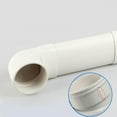 TUMALL Offset Toilet Flange Extension Drain Pipe Connector PVC Offset