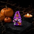 thumbnail image 6 of SLYNSHome Mini Resin Halloween Gnome Figurines,Purple Spooky Ghost Dwarf Statues, Tiny Tabletop Decor Ornaments For Indoor Holiday Scene Arrangement, 6 of 7
