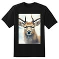 thumbnail image 2 of Plus Size Shirt for Women Black Tops for Women Short Sleeves Shirt for Women Reindeer 2 T Shirt Crewneck Shirt for Women 5XL, 2 of 5
